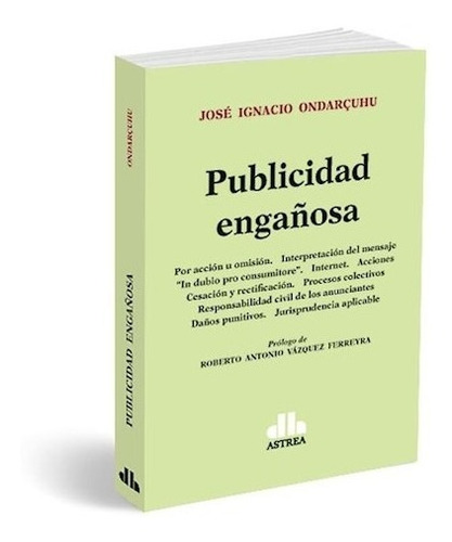 Libro Publicidad Enga¤osa De Jose Ignacio Ondarcuhu