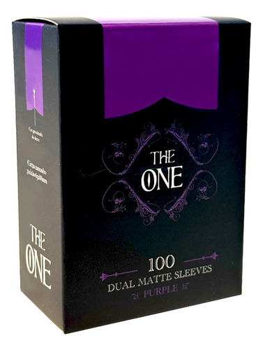 Sleeves The One Dual Matte Roxo 100un Central Acessórios