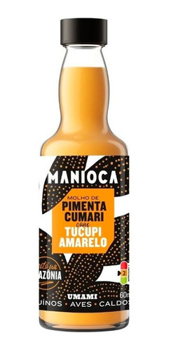 Molho De Pimenta C/ Tucupi 60ml Sem Glúten Feito Na Amazônia