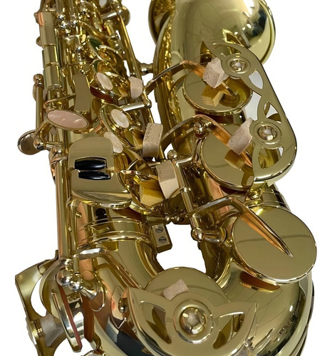 Saxofón Alto Symphonic As-01 Eb Laqueado Color Dorado