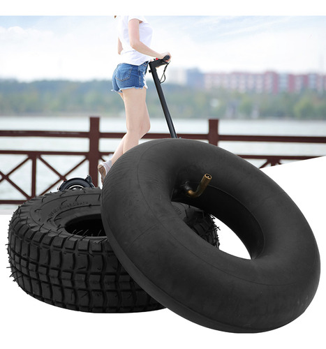 Llanta De Scooter 9x3.50-4 Duradera De Goma Negra