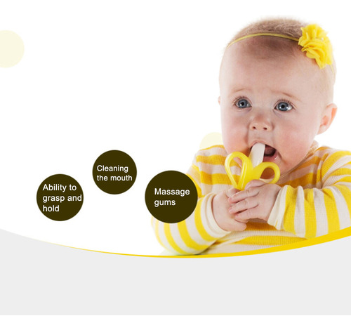 Banana Teether Hand Catch Ball Baby Bite Music Deer 3d