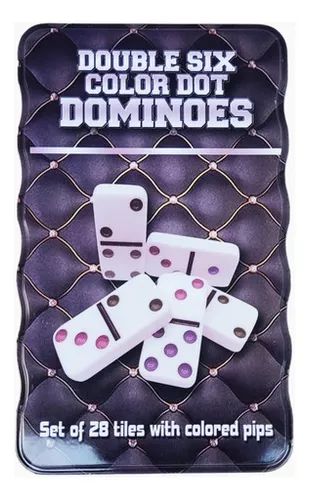 Juego De Mesa Dominó X 28 Fichas, Puntos De Doble Color