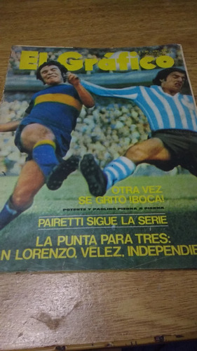 El Grafico 2708 Boca Potente Y Racing Paolino 1971