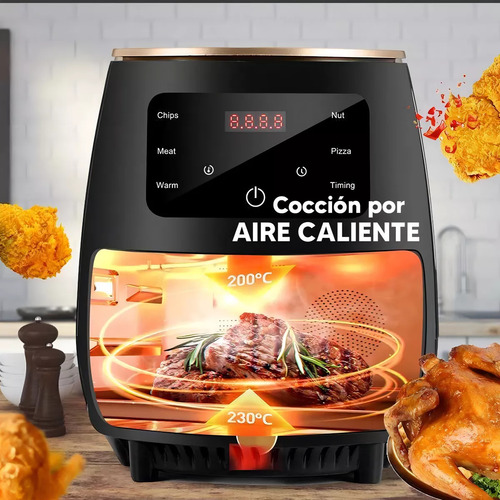 Freidora De Aire Trillium 6 L Color Negro