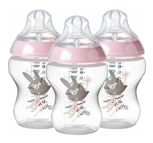 Tommee Tippee Closer To Nature Botella Para Bebé Decorada Ro