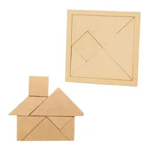 Comprar Tangram Madera Fibrofacil Rompecabezas Ingenio Jugar