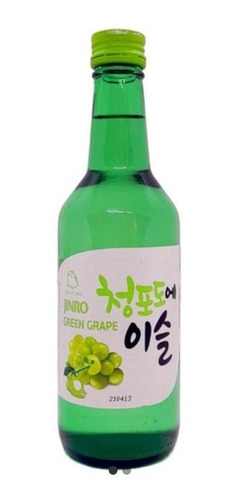 Soju - Jinro- Sabor Uva Verde 360 Ml. - Origen Corea.