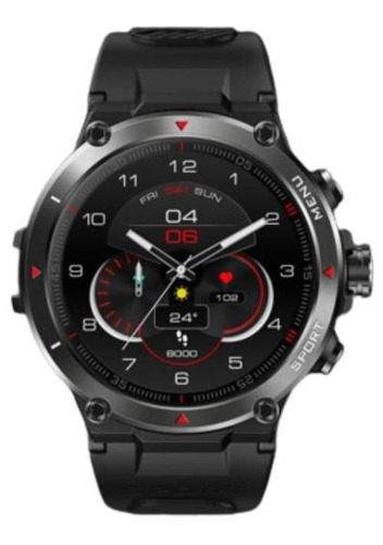 Smartwatch Zeblaze Stratos Stratos 2 1.3" caja  meteorite black, malla  meteorite black