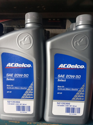 Lubricante/aceite Mineral 20w50 Acdelco