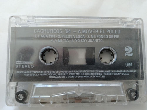 Cassette De Cachureos 94 A Mover El Pollo(1000