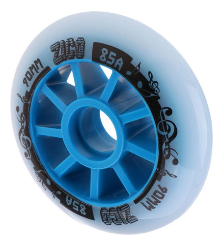 Reemplazo De Rueda De Patines En Línea Azul 90mm Zz