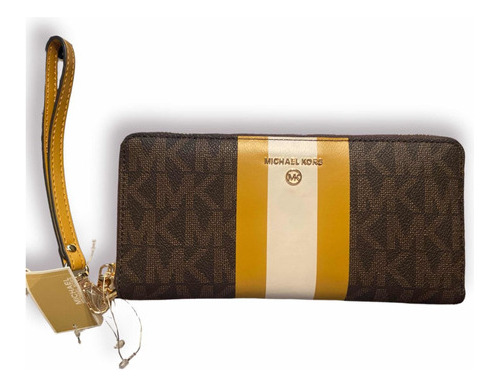 Billetera Michael Kors Logo Stripe Continental