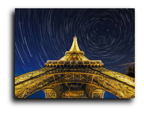 Cuadro Decorativo Canvas Sala Comedor 140x200cm Eiffel Cielo