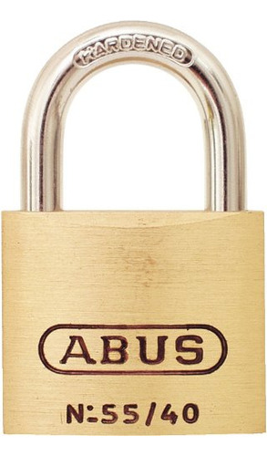 Abus 55/40 Candado De Latón Macizo Con Llave Diferente - Gri