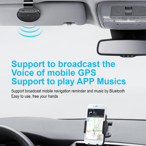 Altavoz Bluetooth Para Coche Sonido Claro Para Llamadas