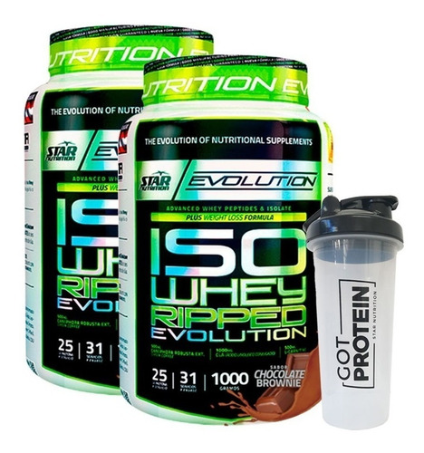 Proteina Iso Whey Ripped X 2 + Shaker Star Nutrition Oferta