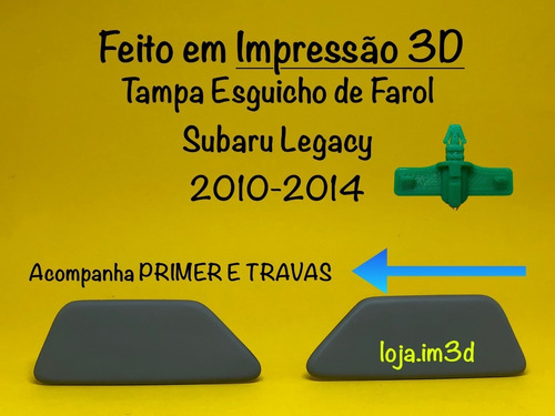 Imagem 1 de 3 de Tampa Lavador Farol Subaru Legacy 10-14 - Com Trava