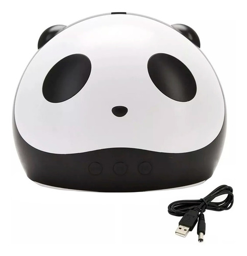 Cabina Panda Para Uñas Uv 36w 12 Luces Led Manicuría Manos Color Blanco/Negro