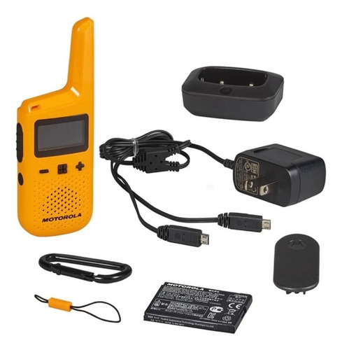 Imagen 2 de 6 de 4x Walkie Talkie Handy Motorola T380 Microusb 22 Canal 40km