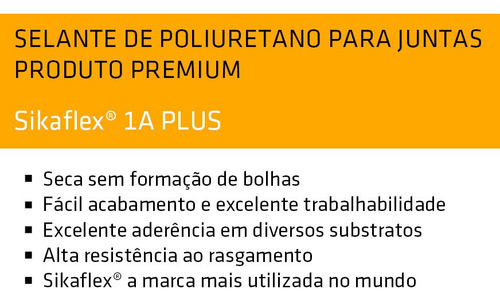 Selante Sikaflex 1a Plus Cinza (cartucho 300 Ml) - Sika