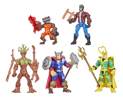 Super Hero Mashers Thor Y Guardianes De La Galaxia Pack Ex