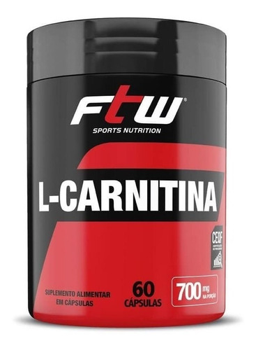 Suplemento em cápsula FTW  L-Carnitina carnitina L-Carnitina em pote de 42g 60 un