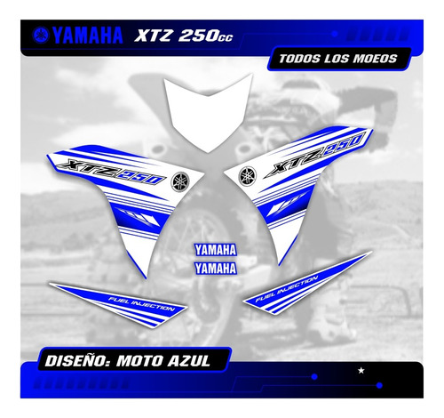 Kit Calcos - Gráfica Yamaha Xtz 250 - 2018 