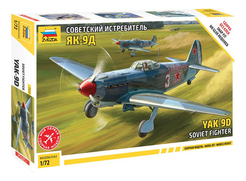 Yak 9d Soviet Fighter By Zvezda # 7313 1/72
