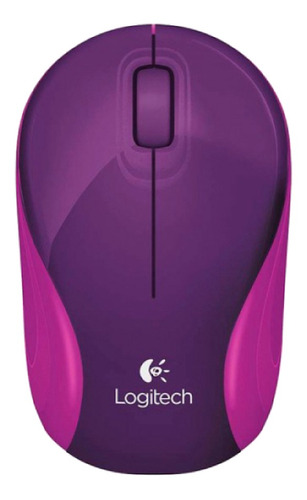 Mouse mini sem fio Logitech  Color Collection M187 playfully purple