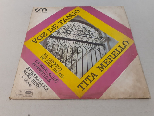 Voz De Tango, Tita Merello - Lp Vinilo 1967 Nacional Vg 7/10