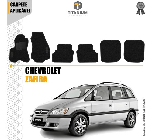 Imagem 3 de 4 de Tapete Zafira 7 Lug 6pçs 2001 A 2012 Carpete - Linha Bronze