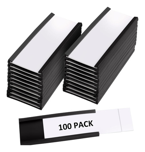 Wopplxy 100 Soportes Magnéticos Para Etiquetas De 1 X 3 PuLG