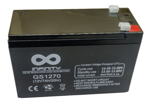 Imagen 1 de 1 de Batería De 12v 7ah Ups, Alarma Y Cercos Eléctricos