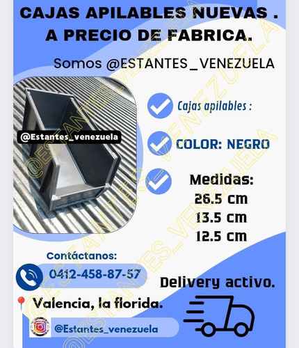 Cajas Apilables Nuevas De Fábrica.