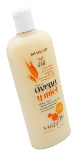Imagen 5 de 9 de Shampoo Han Avena Y Miel 500ml Apto Método Curly