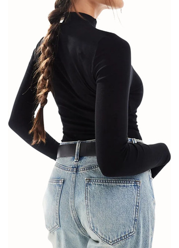 Media Polera Modal Shela Para Mujer - Tallas Xs A Xl