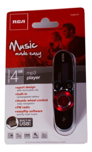 Reproductor Mp3 Rca  4gb Fm Grabador De Voz Hasta 32gb Origi