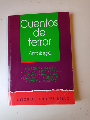Cuentos De Terror Antología Andrés Bello 