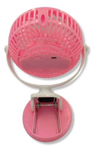 Mini Ventilador Portatil Clip 360° Recargable 3 Vel