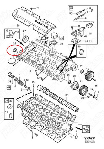 Retentor Comando Volvo C30 2.5 T5 07-11 Original