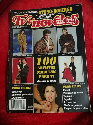 Tvynovelas Revista 1990 Paulina Rubio Lucía Méndez Verónica 