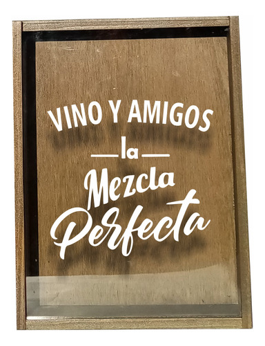 Corchera  En Madera- Vinos Y Amigos La Mezcla  Perfecta 