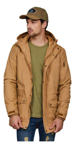 Parka Hombre Dromo Gabardina Campera De Abrigo Capucha