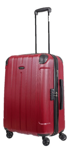 Mala Samsonite Eurotravel Média Vermelha Cor Vermelho Lisa