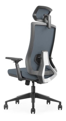 Imagen 5 de 5 de Silla Ergonomica Gerencial Modelo Atenas Dark Grey Decorplas