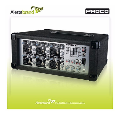 Consola Potenciada Proco 6 Canales 150w Sb6000