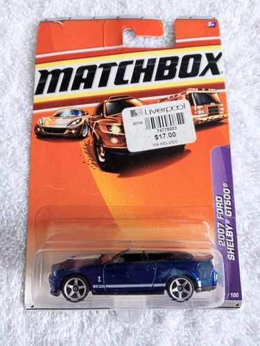 2007 Ford Shelby Gt-500, Matchbox, 2009, Convertible