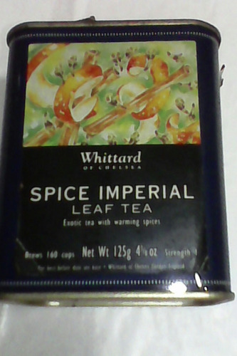 Whittard Of Chelsea -spice Imperial Lata Te England Vacia-muy Exclusiva-ideal Deco De Confis, Cocinas, Salas De Estar, E