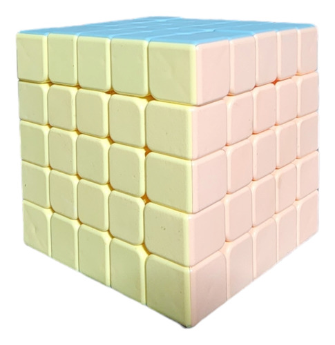 Cubo Rubik Macarrón Pastel 5x5x5 Stikerless